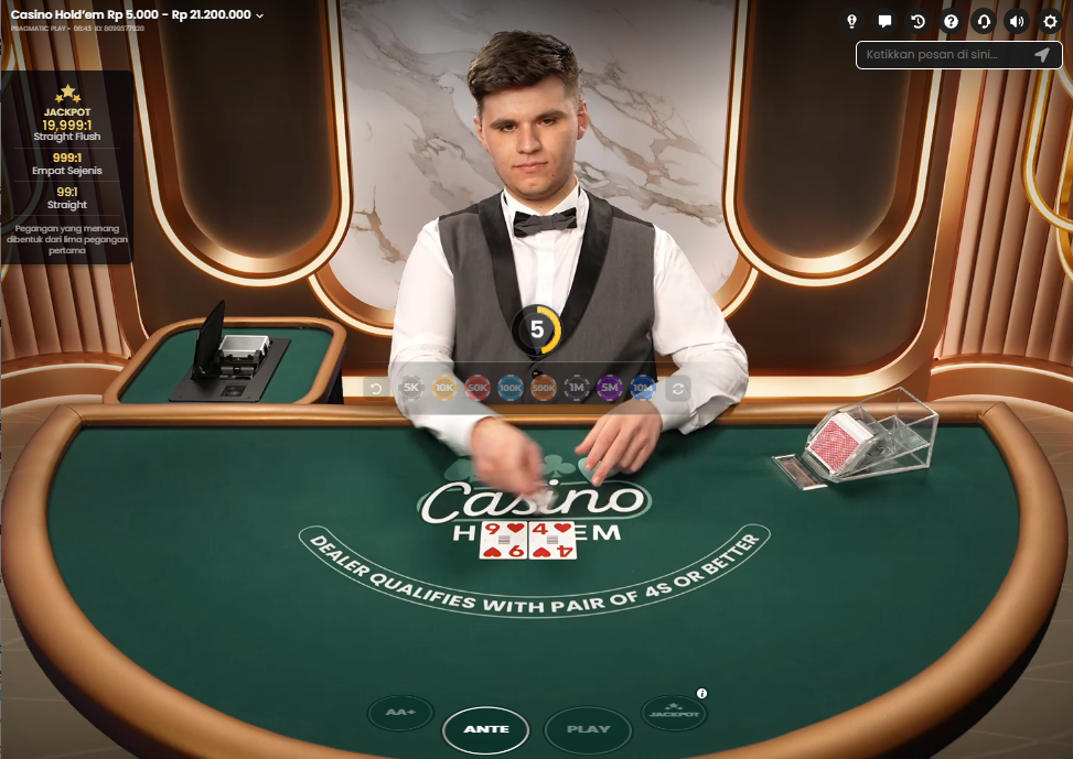 Telah Hadir Casino Hold’em Poker Live Bersama Pragmatic Play