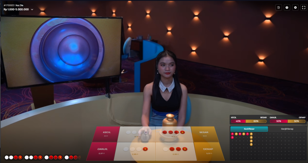 Bermain Livegames XOC DIA Mendapatkan Kekayaan