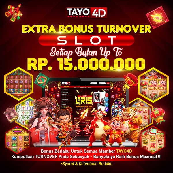 PROMO TERBARU EXTRA BONUS TURNOVER SLOT SETIAP BULAN UP TO Rp.15.000.000