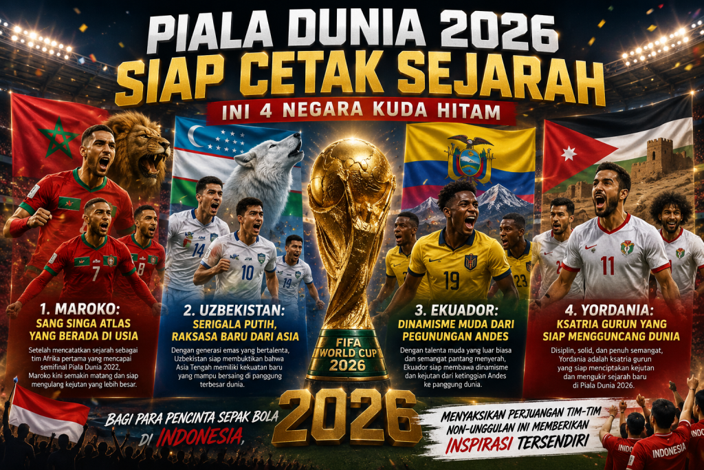 Piala Dunia 2026 Siap Cetak Sejarah, Ini 4 Negara Kuda Hitam