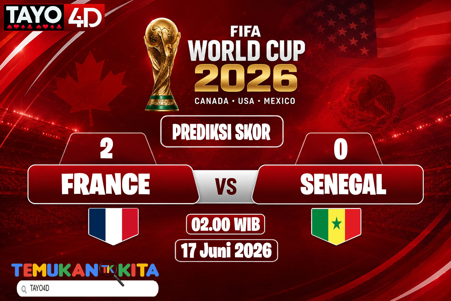 Prancis Lebih Diunggulkan Kalahkan Senegal 2-0 pada Laga Pembuka Grup I